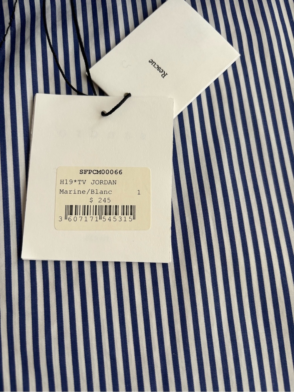 Sandro Jordan Pinstriped Cotton Poplin Button Down Shirt - Picture 10 of 16